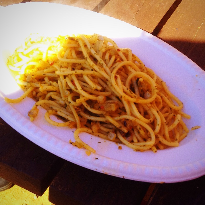 大洗あんこう祭り しちりん 干し芋パスタ