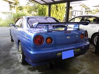 R34GT-R純正ウィング取付け（日産 スカイライン・R34）by みっ