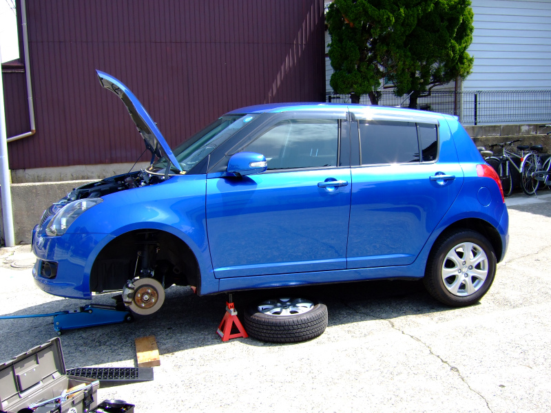 サスペンションキット取付 （SHOWA TUNING SPORTS)（スズキ