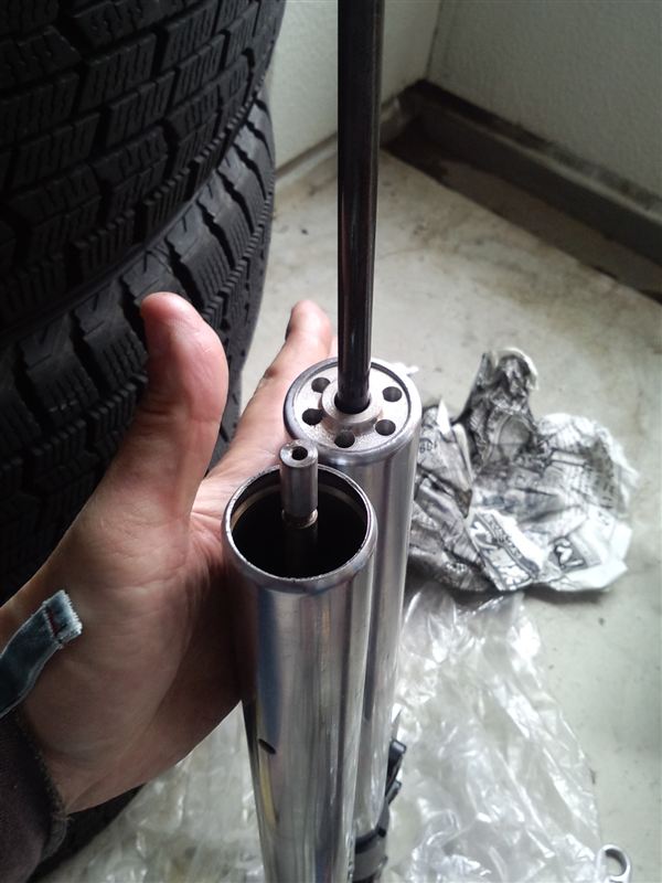 18年式 YZ125 07年式形状リバルビング倒立KYBフロントフォーク