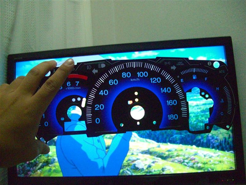 RB1オデッセイ スピードメーター(好きな色にLED打ち替え可能