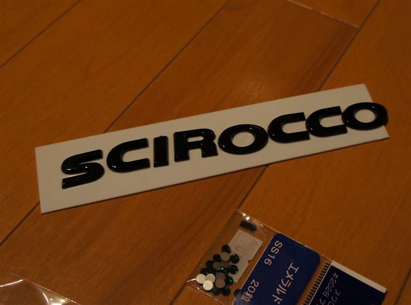 SCIROCCOモデルネーム塗装+スワロフスキー