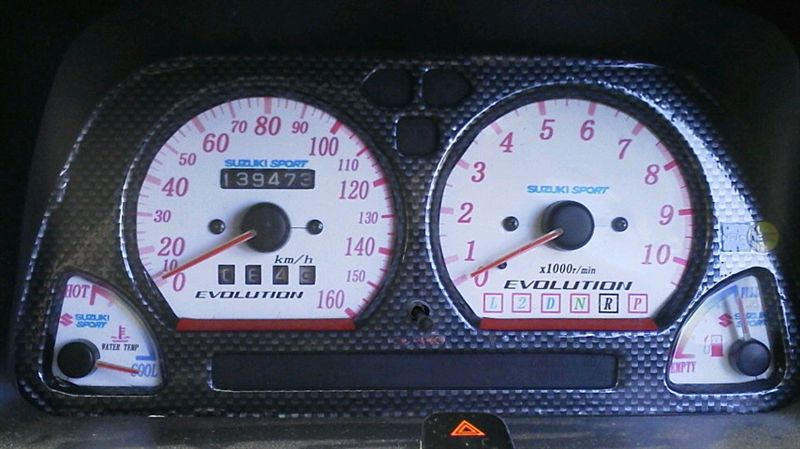 純正改HA21S用メーター（スズキ アルトワークス・HA11S/HA21S