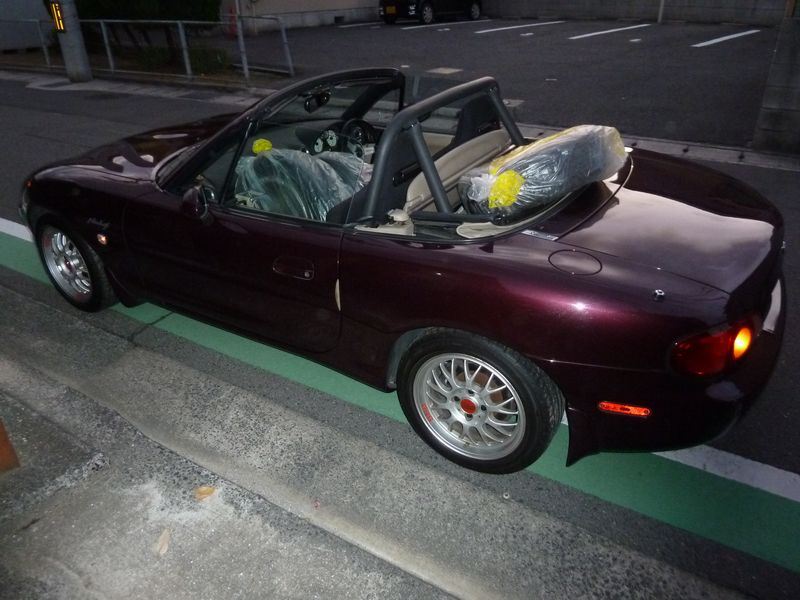 スタッドレスタイヤに交換（NB8C ロードスター）（マツダ