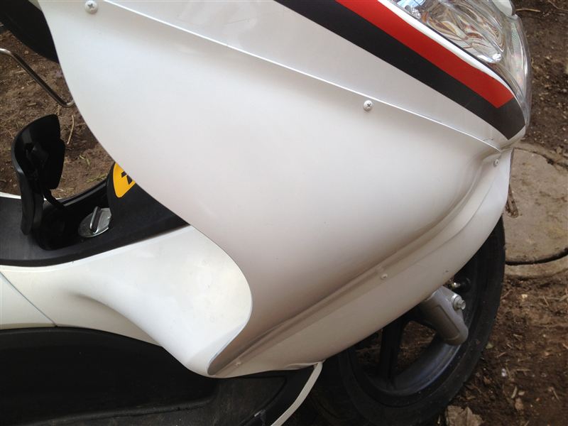 ホンダ pcx pcxjf81 スクリーン ラプターライナー塗装 ラプター塗装