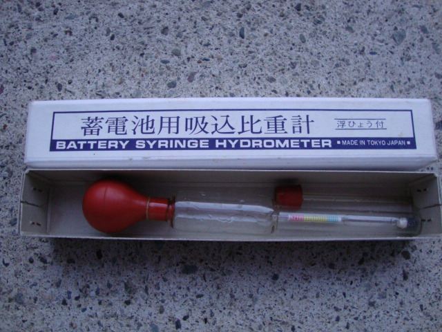 バッテリーの劣化診断 バッテリー液の比重測定です トヨタ アルファードg By ホワイトツリー みんカラ