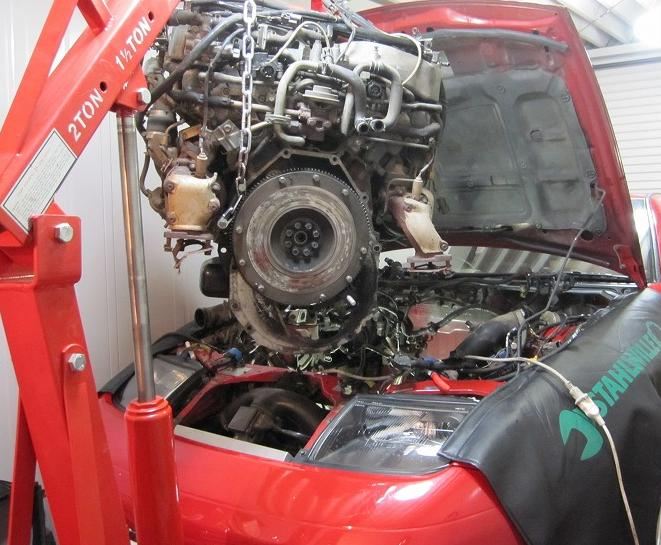 CZ32　VG30DETT ｴﾝｼﾞﾝO/H 3日目 ｴﾝｼﾞﾝ降ろし2