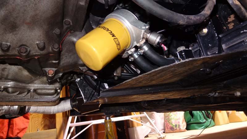 FD3S用オイルクーラー流用＆オイルフィルター移設（ホンダ