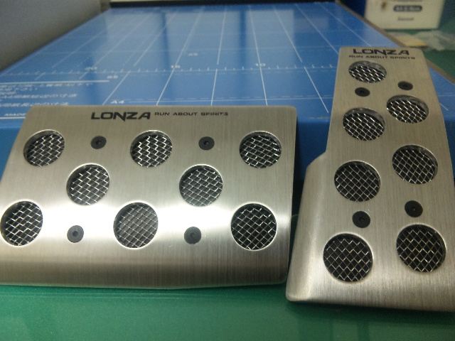 アルミペダル加工、取付（NAPOLEX LONZA LZ-303 ATペダルセット