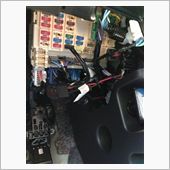 運転支障にならないよう組み付け。<br />
導通、ショートの有無を確認して終了♫