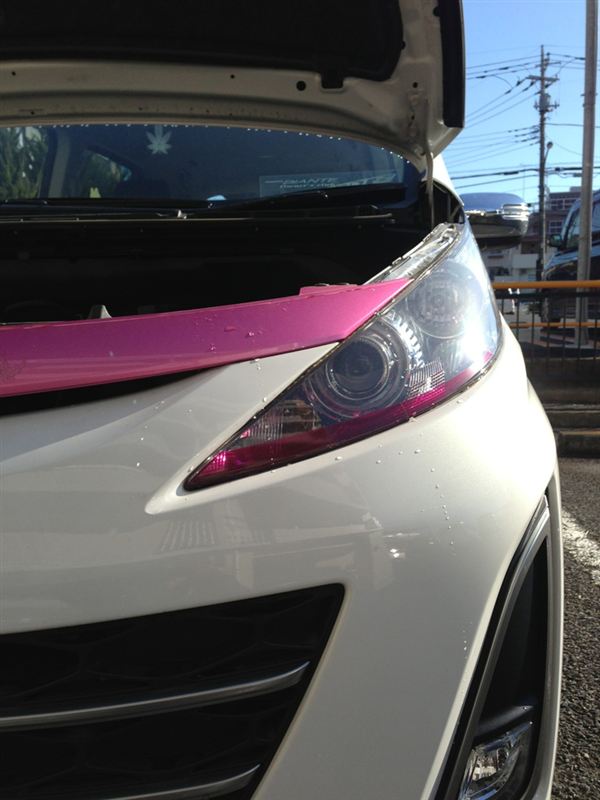 車検対応仕様 アイラインフィルム剥がし マツダ ビアンテ By カワテブクロ みんカラ