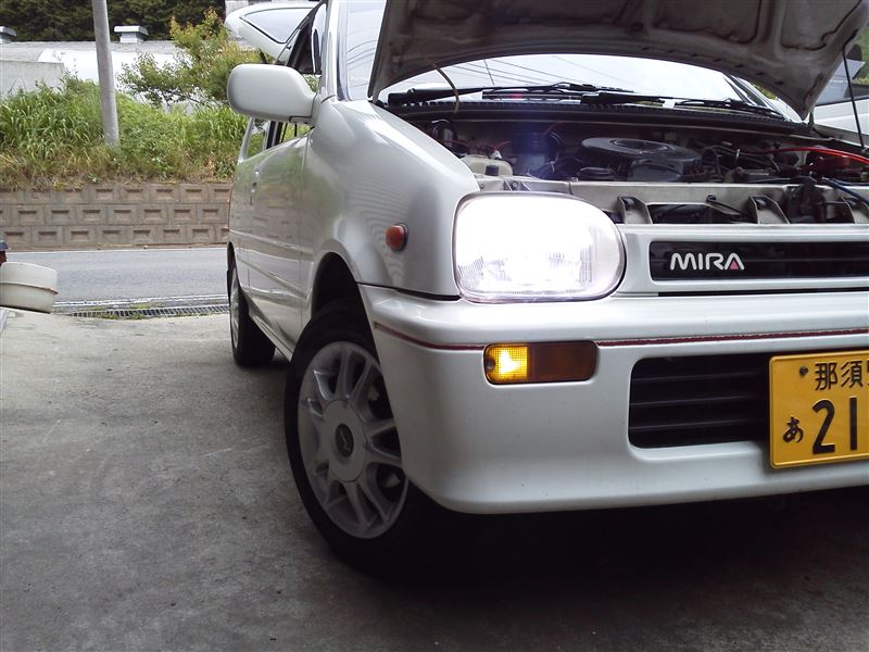 ヘッドライトHID to ポジションLED （ダイハツ ミラ・L200/210系