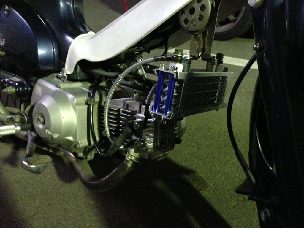 オイルクーラー取り付け ホンダ スーパーカブ50 By みのるカブ みんカラ オイルクーラー取り付け ホンダ スーパーカブ50 By みのるカブ みんカラ