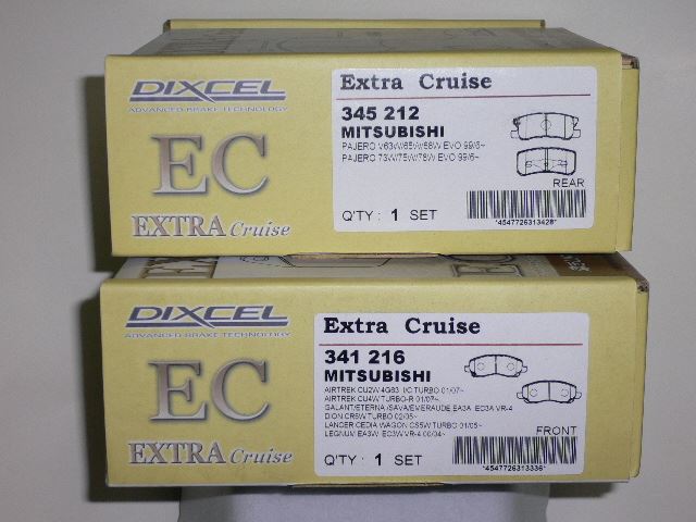 DIXCEL EC ブレーキパッドに交換三菱 デリカD:5・CV1W/CV2W/CV4W