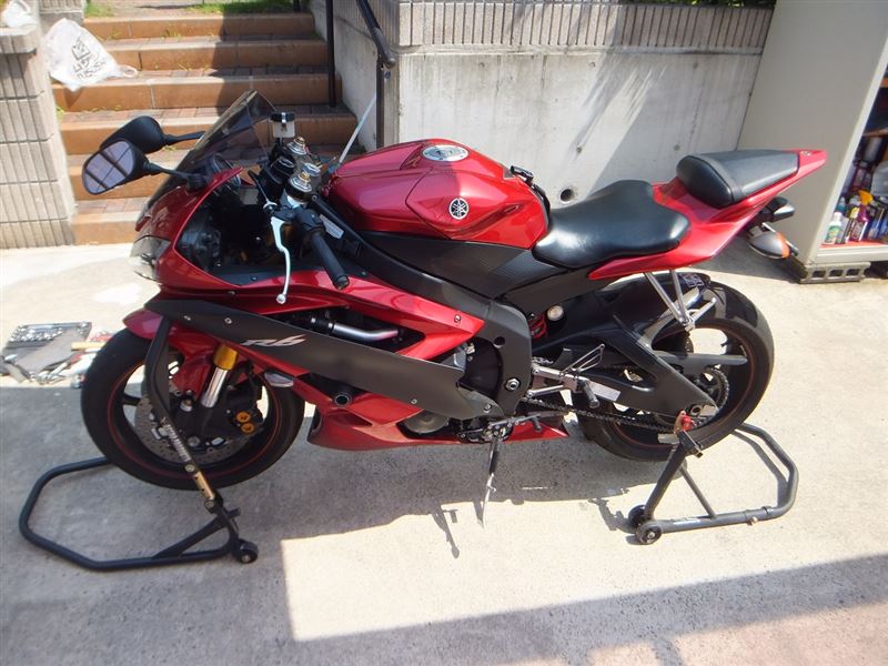 YZF-R6フロントタイヤ交換～①（ヤマハ YZF-R6）by 葵 由埜