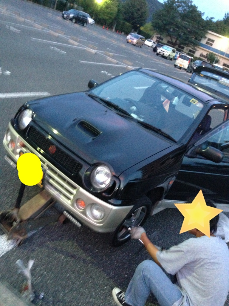 ダウンサス取り付け(フロント編)（スズキ アルトワークス・HA11S