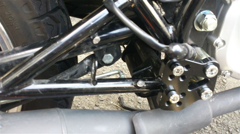 訳あり】 gn125h 自作バックステップ メルカリ - スズキ ポン