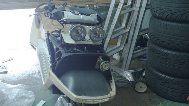 ヘッドライトを丸目2灯にしたいなあ♪（ホンダ フュージョン