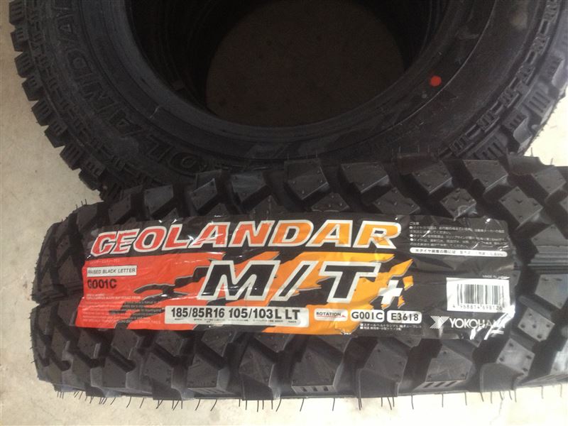 タイヤ交換 ヨコハマジオランダーM/T+185/85R16(スズキ ジムニー ...
