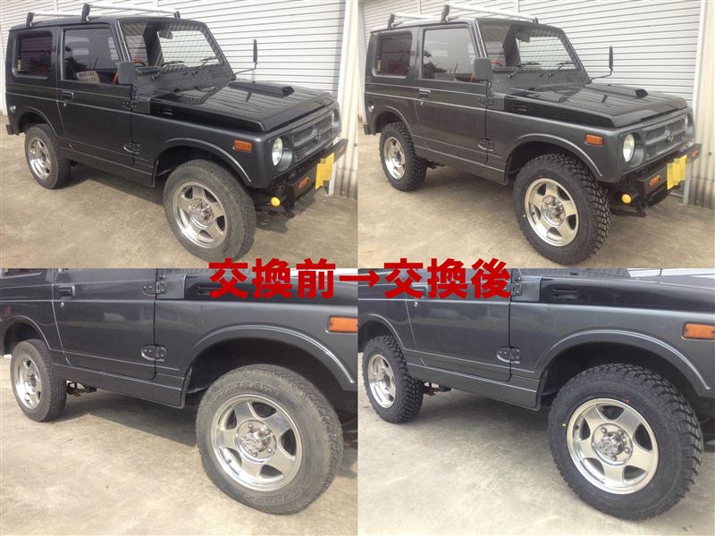 タイヤ交換 ヨコハマジオランダーM/T+185/85R16(スズキ ジムニー ...