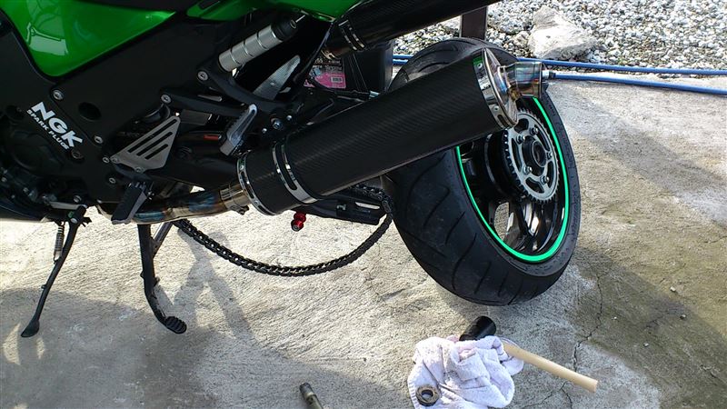 タイヤ交換（カワサキ ZX-14R）by rider〃GO1! - みんカラ