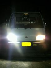 パネライ 希少 KS4 ヘッドライト取り付け（スバル HID サンバートラック パーツ