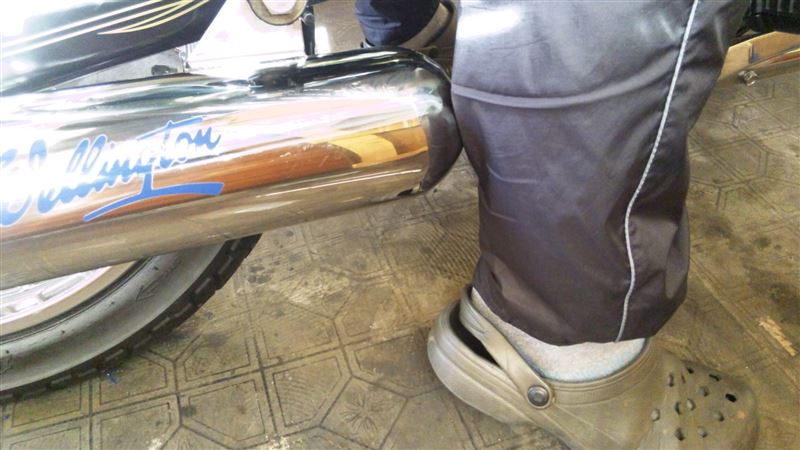 エストレヤ 自作マフラーの感触。 | 貧乏バイクカスタム