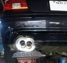 4本出しマフラーへ☆（BMW 5シリーズ セダン）by hiro．E39