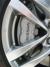 スカイラインクーペ アケボノブレーキのロゴマーク製作1（日産
