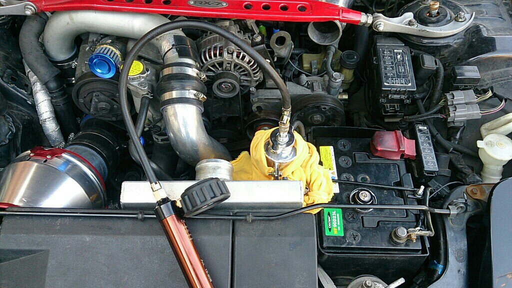FD3Sナイトスポーツ　オイルキャッチ&エアセパレーター ナイトスポーツ オイルキャッチタンク装着