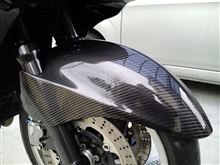ZZ-R】フロントカーボンフェンダー取り付け at48,200km（カワサキ ZZR1100）by yas - みんカラ