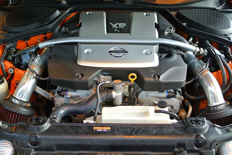 キノコ型エアクリ導入の為の水&熱対策♪(日産 フェアレディZ・Z33