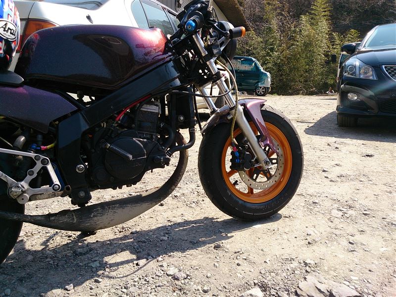 NSR50 フロントホイール交換（ホンダ NSR50）by matsu. - みんカラ