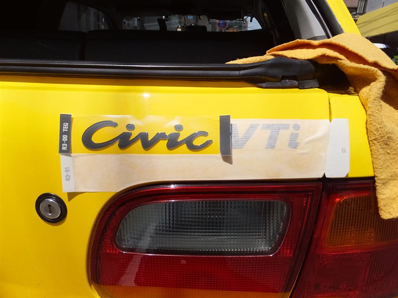 1993 頃 Honda civic ホンダ純正 リヤエンブレム EG EJ