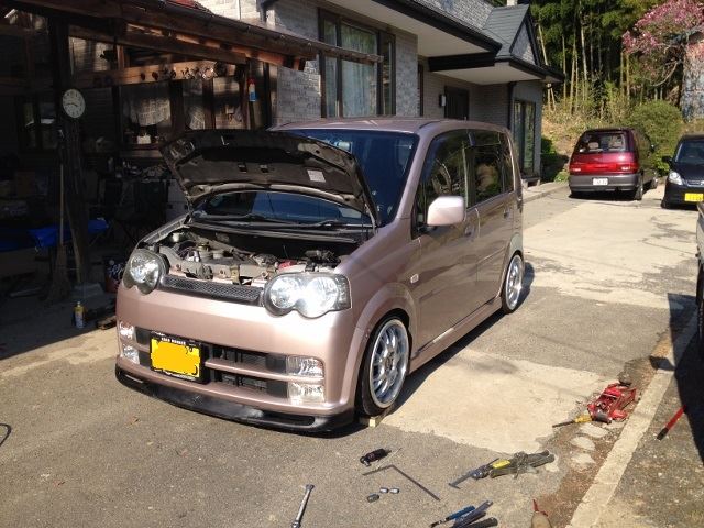 シルビア用車高調 流用加工 ⑦ (ダイハツ ムーヴカスタム・L150 シルビア用車高調 流用加工 ⑦ (ダイハツ ムーヴカスタム・L150