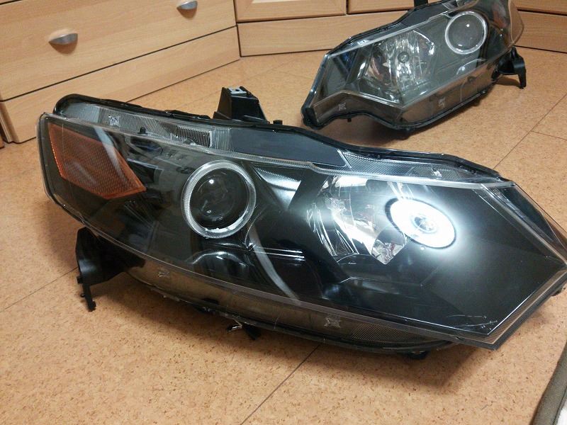 ブラックアウトイカリングヘッドライト取り付け☆前編（ホンダ