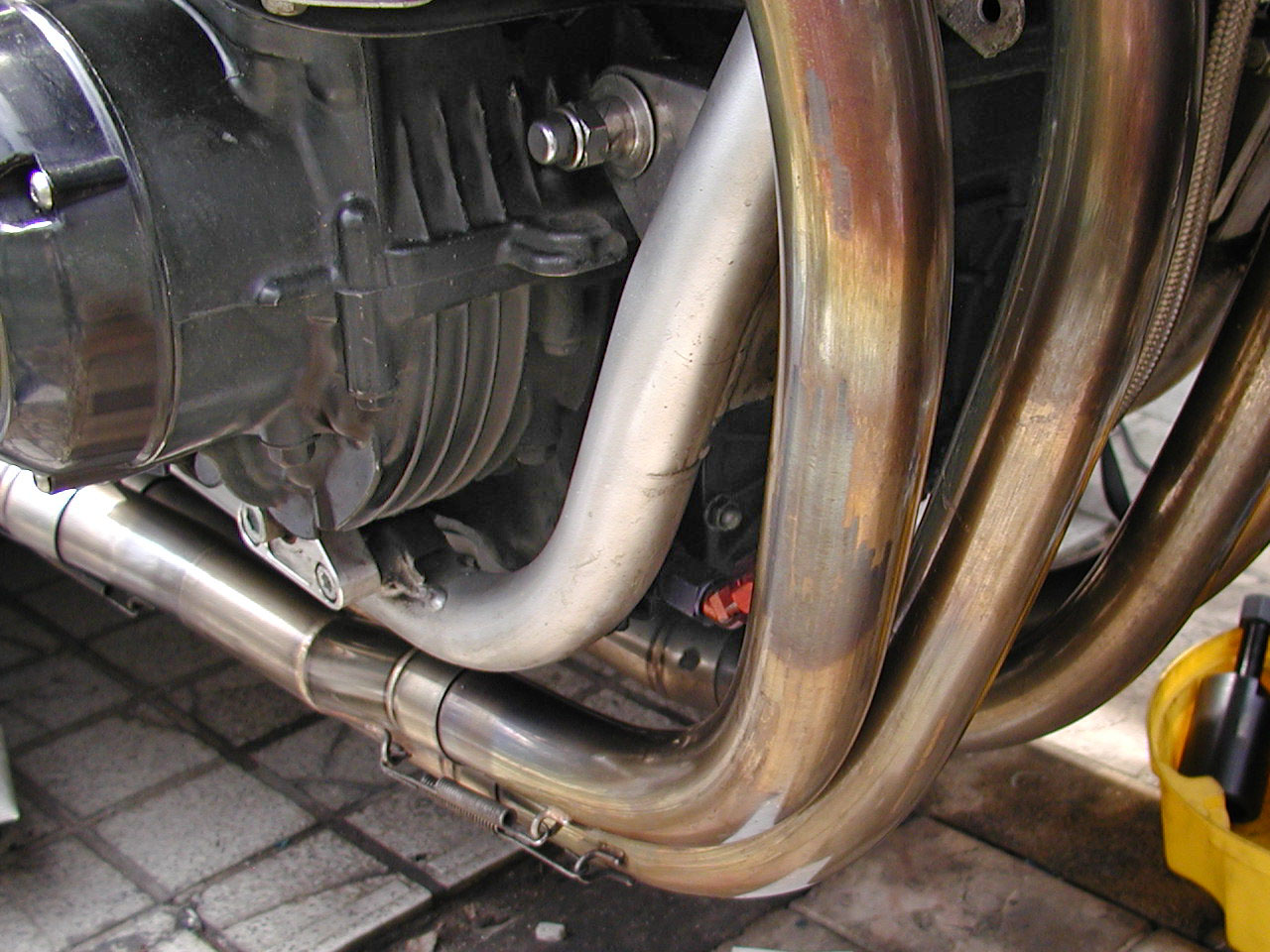オイルクーラー ライン変更（スズキ GSX1100S KATANA (カタナ