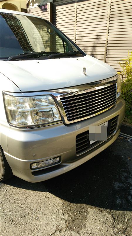 ライダーグリルとフードマスコット(日産 エルグランド・E50)by だましい - みんカラ ライダーグリルとフードマスコット(日産 エルグランド・E50)by だましい - みんカラ