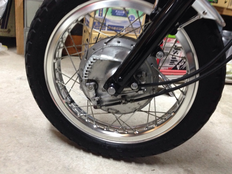 SR400 フロントホイール SR400－Ⅱ ホイールレストア作業 - ATVモータースポーツ