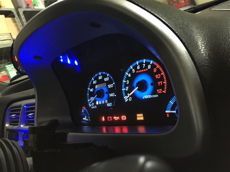 ◎EL発光メーターパネル取付（スズキ アルトワークス・HA11S
