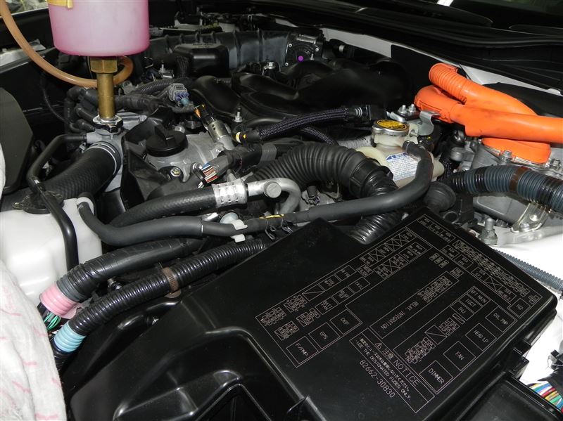 2GR-FSE エンジン降し作業後のクーラントエア抜き