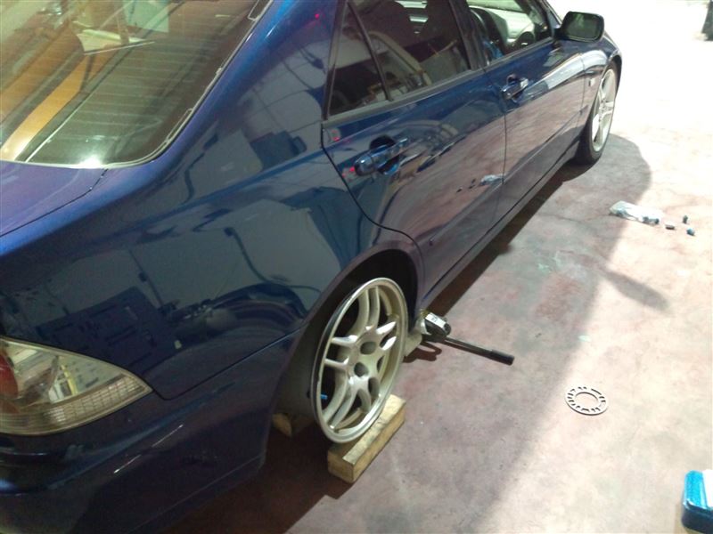 R33GT-R純正ホイールの仮装着（トヨタ アルテッツァ・10系）by