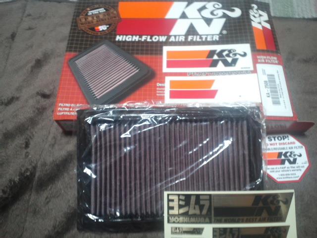 K＆N リプレイスフィルター取付け。（カワサキ Z250）by