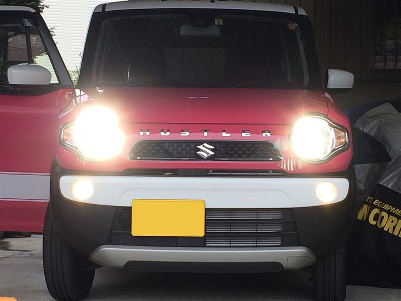 ヘッドライトをハロゲンからledに交換 スズキ ハスラー By 店長ひろみ みんカラ