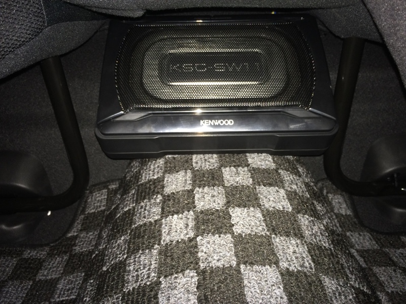 Kenwood Ksc Sw11 サブウーファー取付 ホンダ フィット Rs By Taku 7 みんカラ