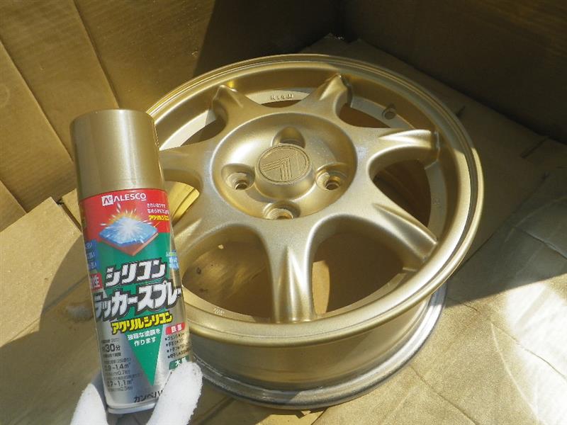 NA8ロードスター純正ホイールをネイキッドに③（ダイハツ