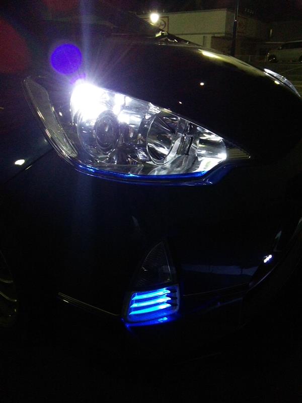 いただきもの】LEDスタイリッシュビーム取り付け（トヨタ アクア