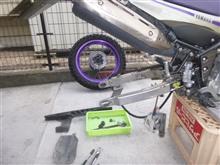セロー250　リンク（リレーアーム）グリスアップ