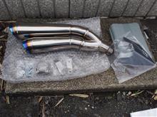 OVER RACING オーヴァー ツインチタンメガホン スリップオン