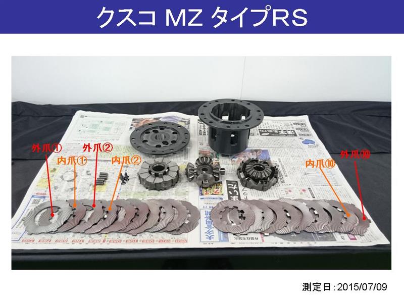 クスコLSD MZタイプRS分解（マツダ RX-7・FC）by na-na